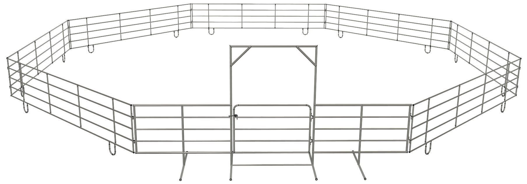 8 x 20 ft panels - Corral with 6-ft Gate.JPG